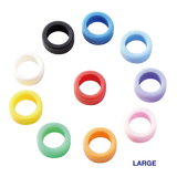 Premium Plus Silicone Instrumenten Coderingetjes - Div. kleuren-Premium Plus-Large-Zwart-Sordent