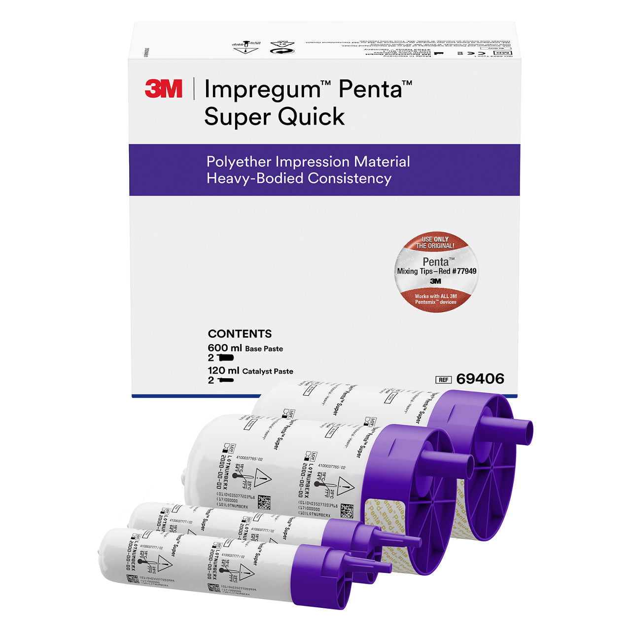 3M™ Impregum™ Penta™ Super Quick Polyether Afdrukmateriaal Heavy Body Refill-Solventum-Sordent
