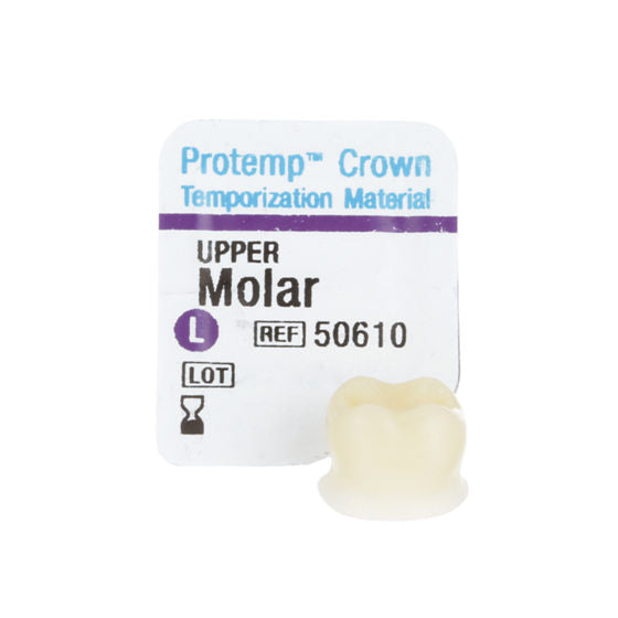 3M™ Protemp™ Crown Voorgevormde Modelleerbare Noodkroon-Solventum-Molar Upper Large-Sordent
