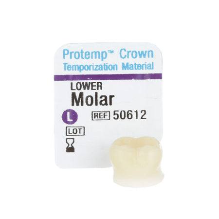 3M™ Protemp™ Crown Voorgevormde Modelleerbare Noodkroon-Solventum-Molar Lower Large-Sordent