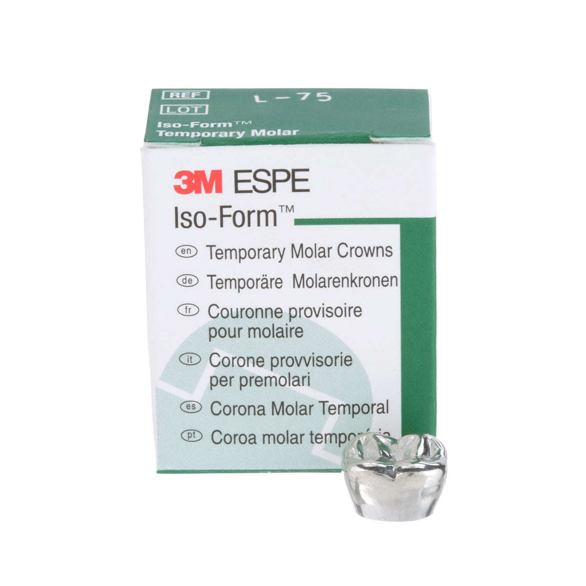 3M™ Iso-Form™ Noodkronen voor molaren en premolaren Maat L-Solventum-Sordent