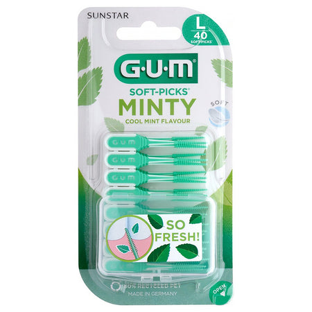 GUM® SOFT-PICKS® MINTY tandenstokers Large (40 st.)-GUM-Sordent