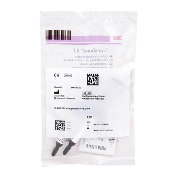 3M™ Transbond™ XT Light Cure Bonding Spuit / Adhesive Syringe - (2x4 gr.)-Solventum-Sordent
