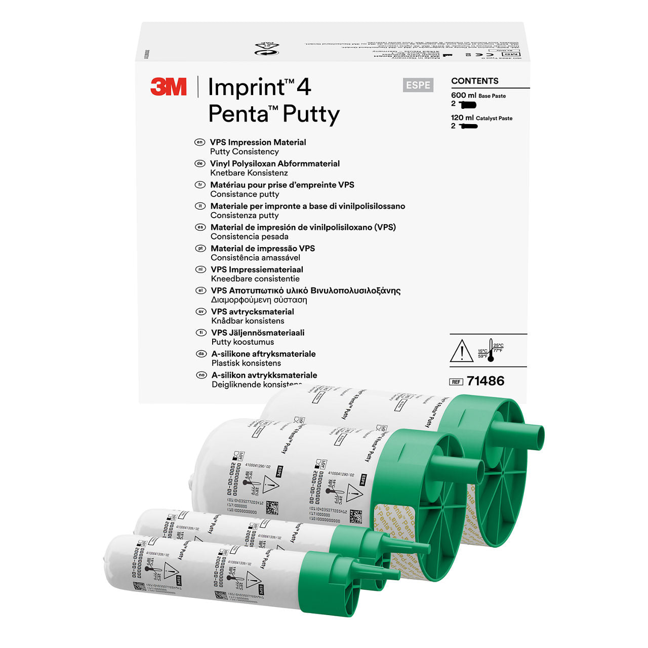 3M™ Imprint™ 4 Penta™ Putty VPS Afdrukmateriaal Refill-Solventum-Sordent