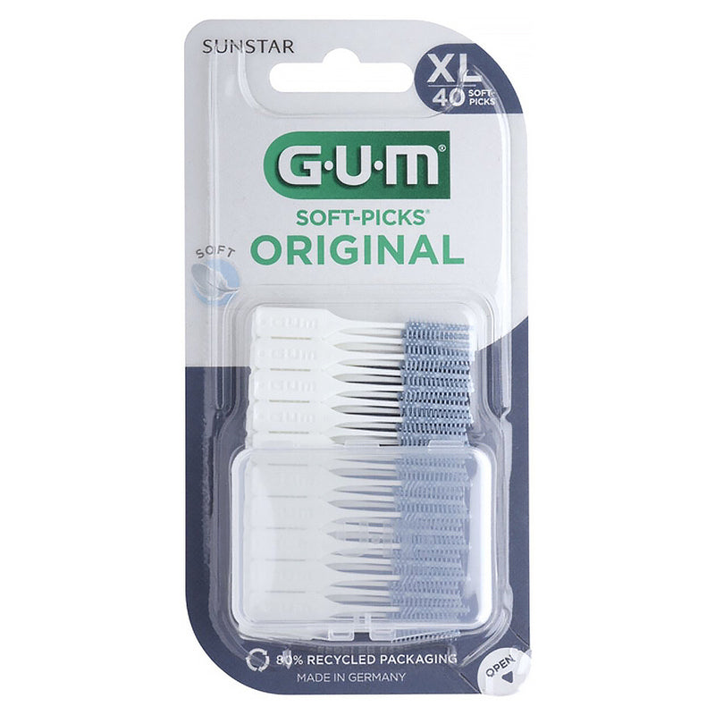 GUM® SOFT-PICKS® ORIGINAL tandenstokers Extra Large (40 st.)-GUM-Sordent