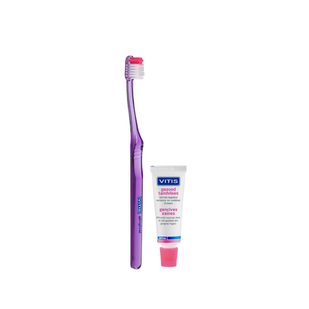 Vitis® Gingival Tandenborstel met Vitis® Gezond Tandvlees Tube 15 mL-Dentaid-Sordent