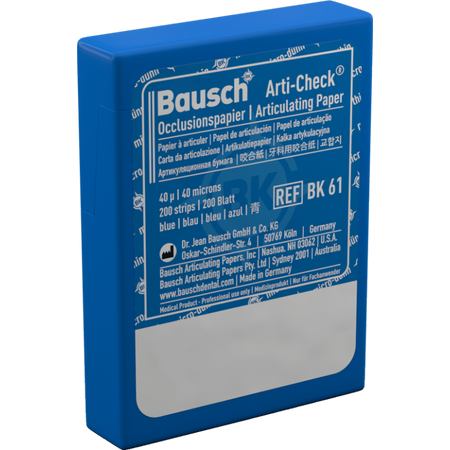 Bausch BK 61 - Arti-Check® - PreCut Box Blauw - 40 µ - (200 st.)-Bausch-Sordent