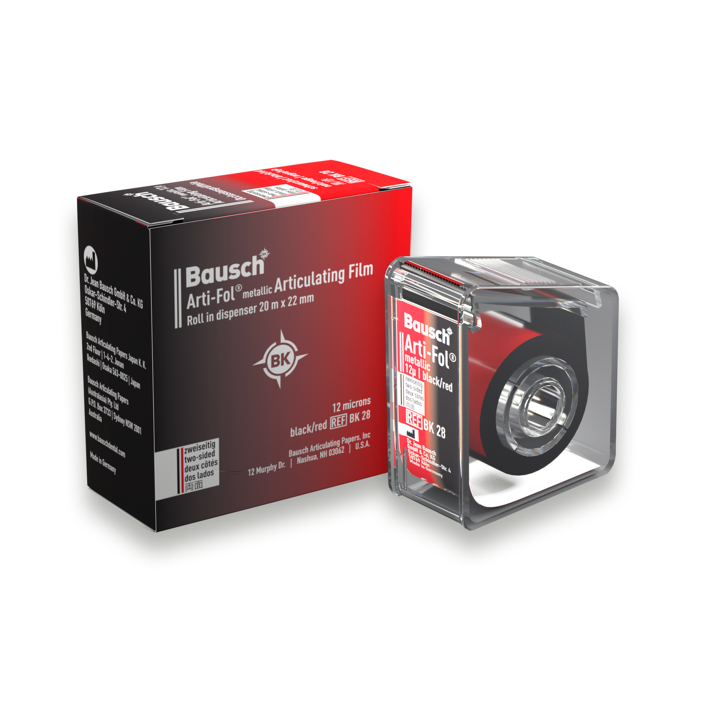 Bausch BK 28 - Arti-Fol® Metallic - 22 mm Zwart/Rood - 12 µ - (20 m)-Bausch-Sordent