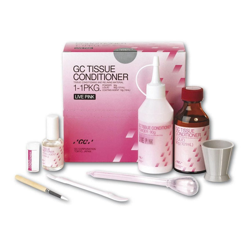 GC Tissue Conditioner 1-1 Pak - Live Pink-GC-Sordent