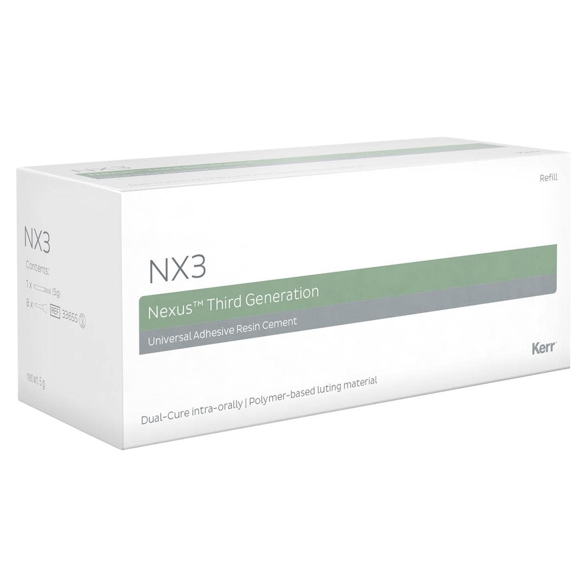 Kerr Nx3 Automix Dual-Cure Clear Composietcement 5 g Spuit-Kerr-Sordent
