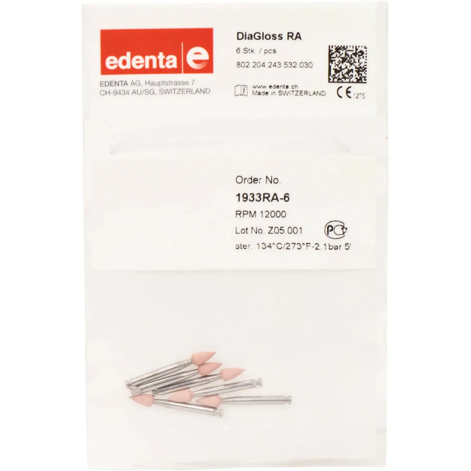 Edenta DiaGloss Mini-Points 1933 RA - 030 / 6 mm / Stap 1 (6 st.)-Edenta-Sordent