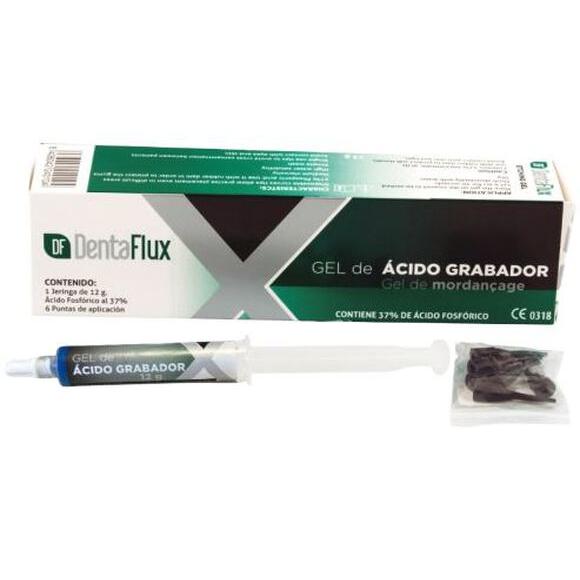 Dentaflux Etch Gel - Blauw Fosfor 37% (incl. 6 Tips) (12 g)-Dentaflux-Sordent