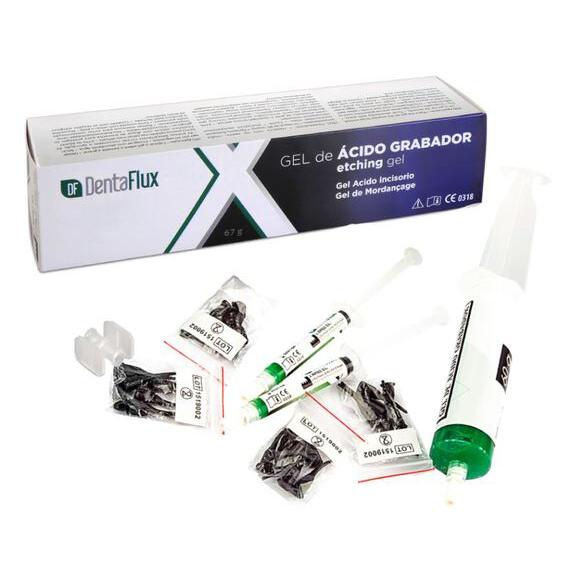 Dentaflux Etch Gel - Groen Fosfor 37% (incl. 2x3.5 g + 24 Tips) (60 g)-Dentaflux-Sordent