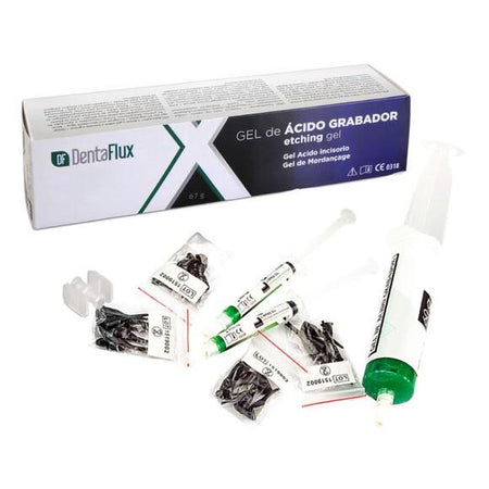 Dentaflux Etch Gel - Groen Fosfor 37% (incl. 2x3.5 g + 24 Tips) (60 g)-Dentaflux-Sordent