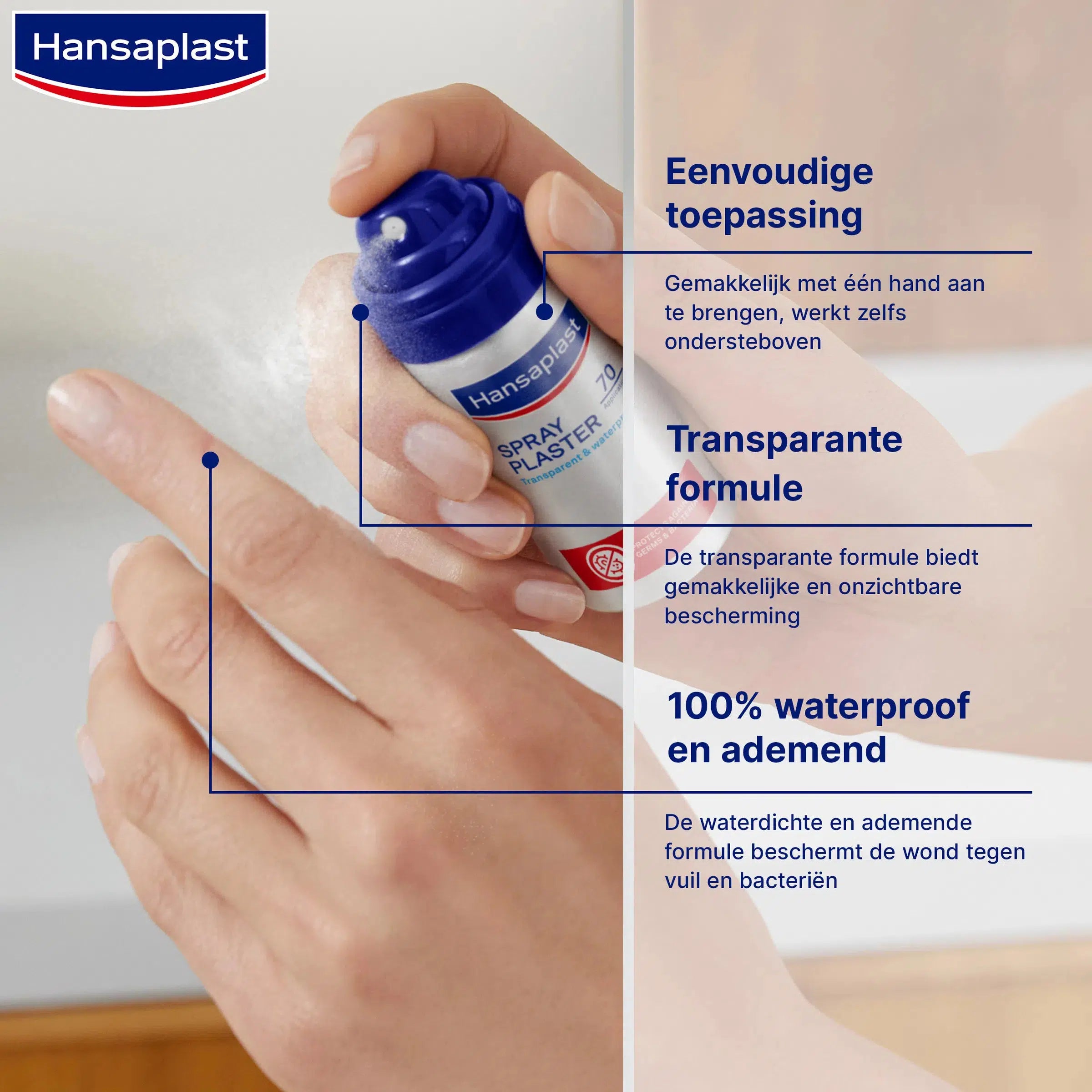 Hansaplast Pleister Spray – Transparante wondbescherming-Hansaplast-Sordent