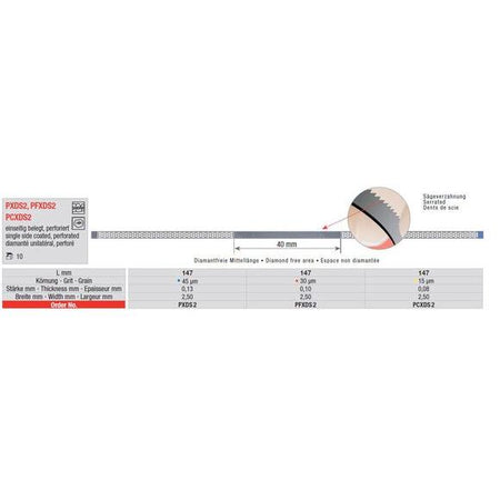 Edenta Diamantstrip Enkelzijdig Gecoat Rood - PFXDS2 (10 st.)-Edenta-Sordent