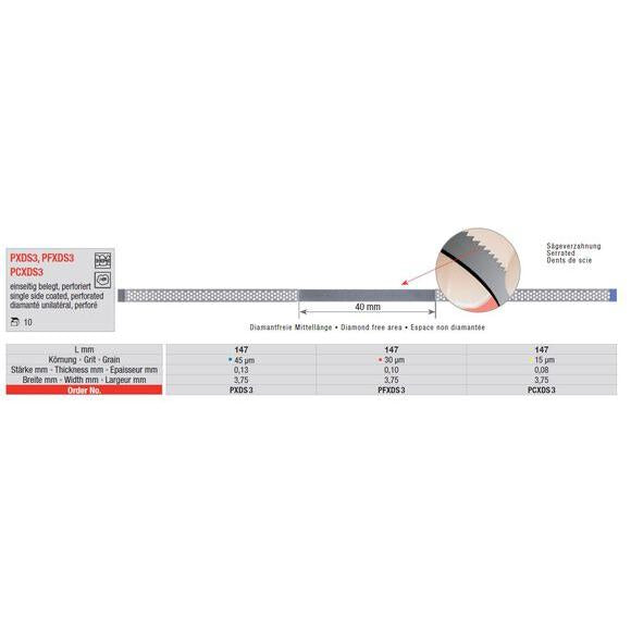 Edenta Diamantstrip Enkelzijdig Gecoat Geel - PCXDS3 (10 st.)-Edenta-Sordent