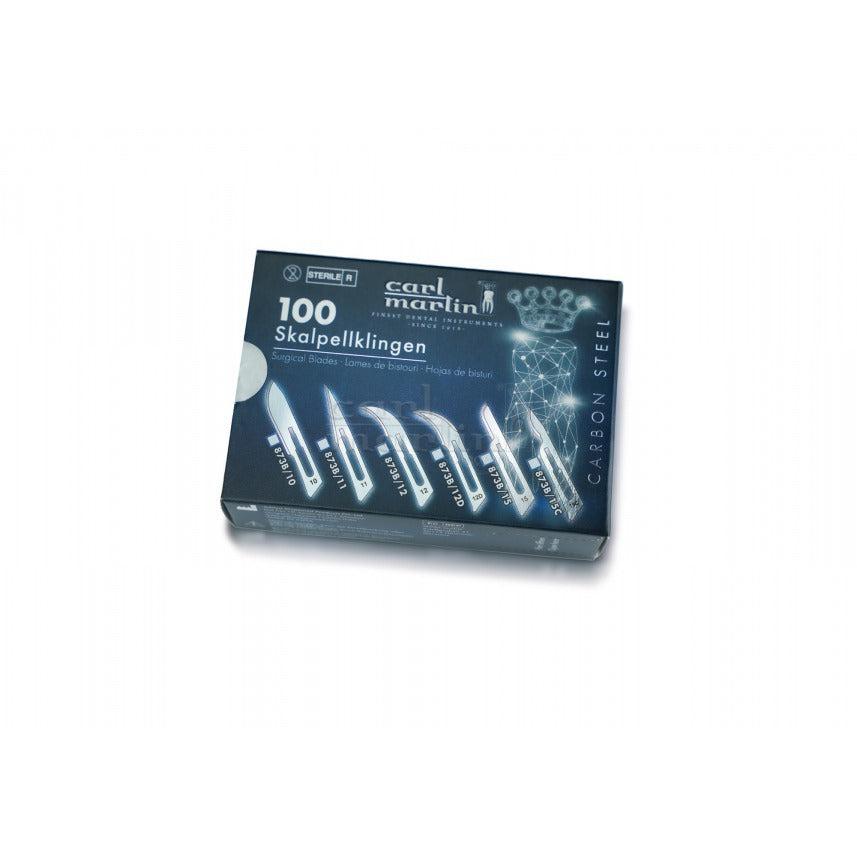 Carl Martin Scalpelmesjes Carbon Steel #873B/12D (100 st.)-Carl Martin-Sordent