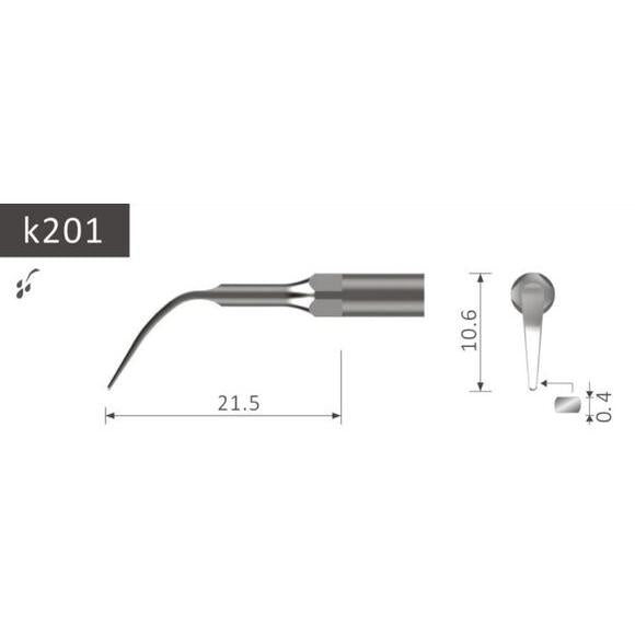 Xpedent Scaler Tip Piezoled/Piezosoft - Div. Maten-Xpedent-K201-Sordent