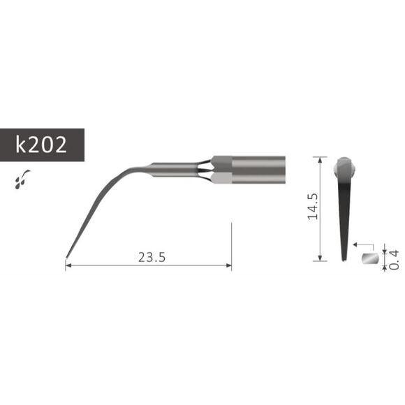 Xpedent Scaler Tip Piezoled/Piezosoft - Div. Maten-Xpedent-K202-Sordent