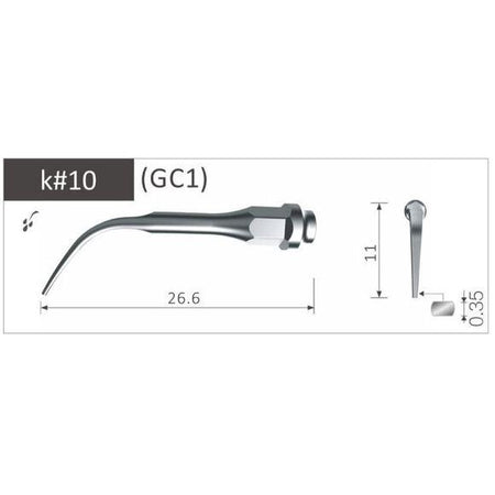 Xpedent Scaler Tip Piezolux/Sonosoft - Div. Maten-Xpedent-K#10-Sordent