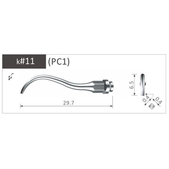 Xpedent Scaler Tip Piezolux/Sonosoft - Div. Maten-Xpedent-K#11-Sordent