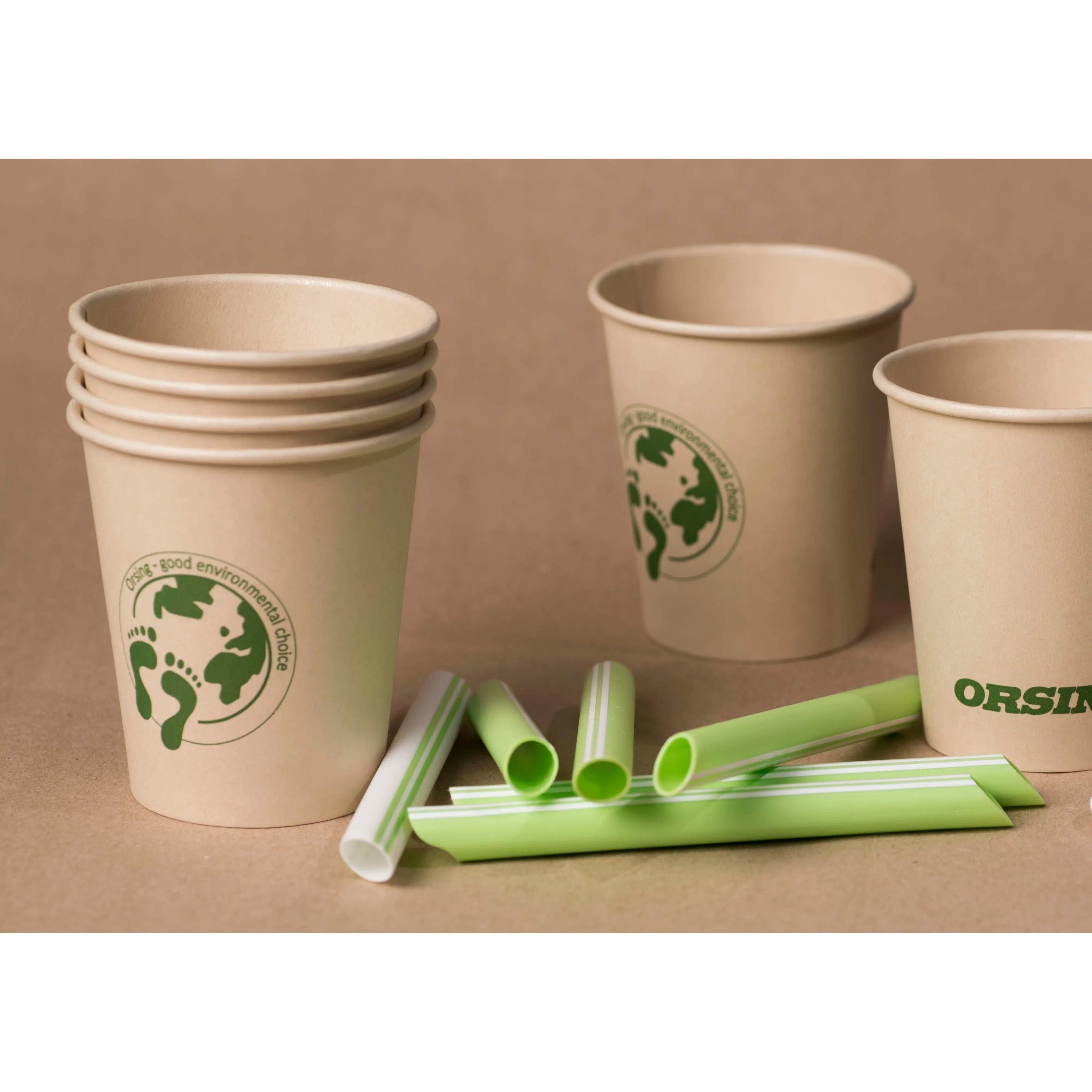 Orsing Bamboo Bio Papieren Drinkbeker 210 mL-Drinkbekers-Orsing-Sordent