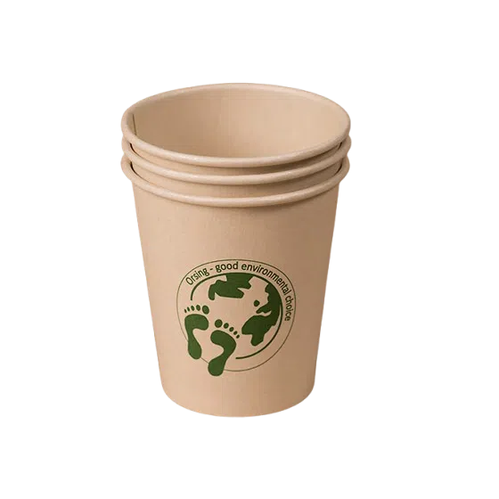 Orsing Bamboo Bio Papieren Drinkbeker 210 mL-Drinkbekers-Orsing-Sordent