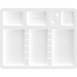 Asa Dental Disposable Plastic Instrument Tray (18x14 cm)-Asa Dental S.p.A-Geribbelde Afwerking-Sordent
