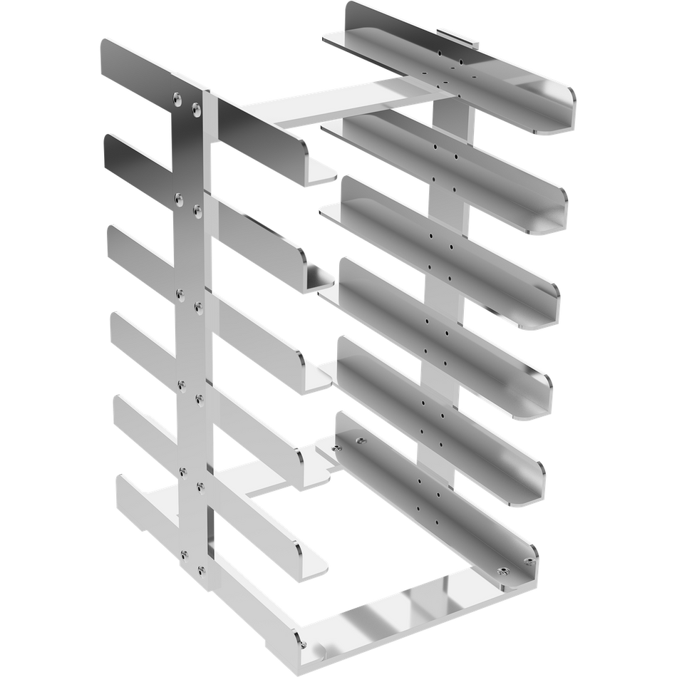 Asa Dental Instrumenten Tray Rek 6 trays (Medium - 160x190x270 mm)-Instrumenten-Asa Dental S.p.A-Sordent