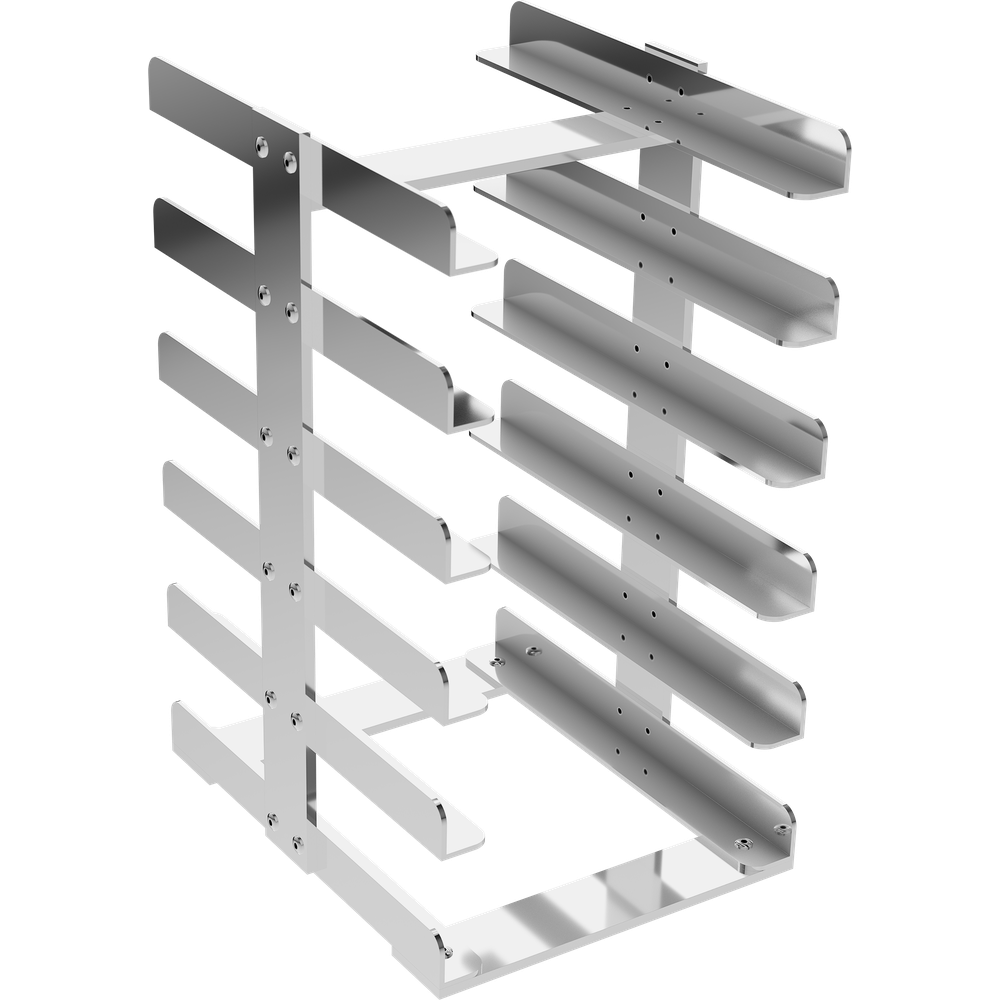 Asa Dental Instrumenten Tray Rek 6 trays (Medium - 160x190x270 mm)-Instrumenten-Asa Dental S.p.A-Sordent