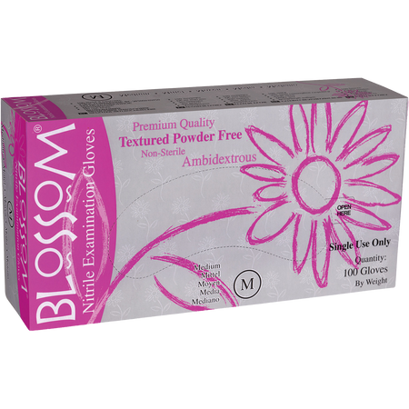 Blossom Handschoenen Nitrile PF Roze - Div. Maten (100 st.)-Blossom-Sordent