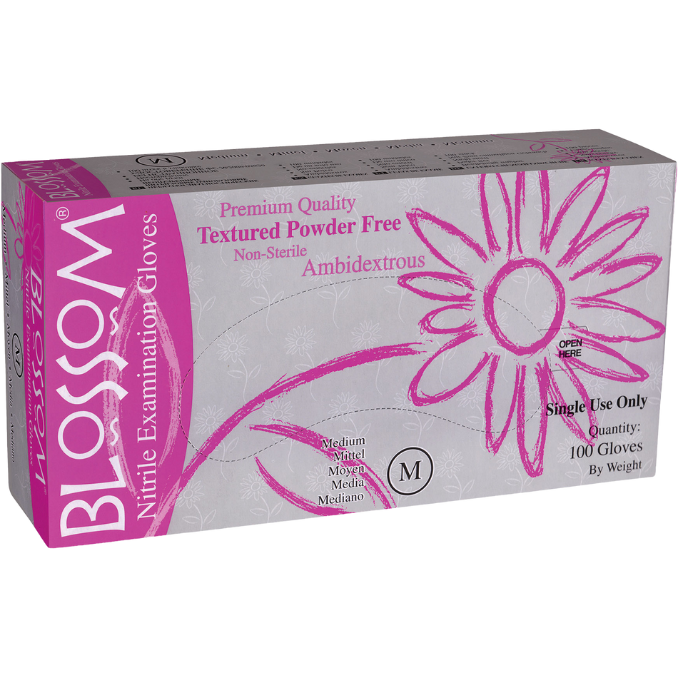 Blossom Handschoenen Nitril Poedervrij Roze (100 st.)