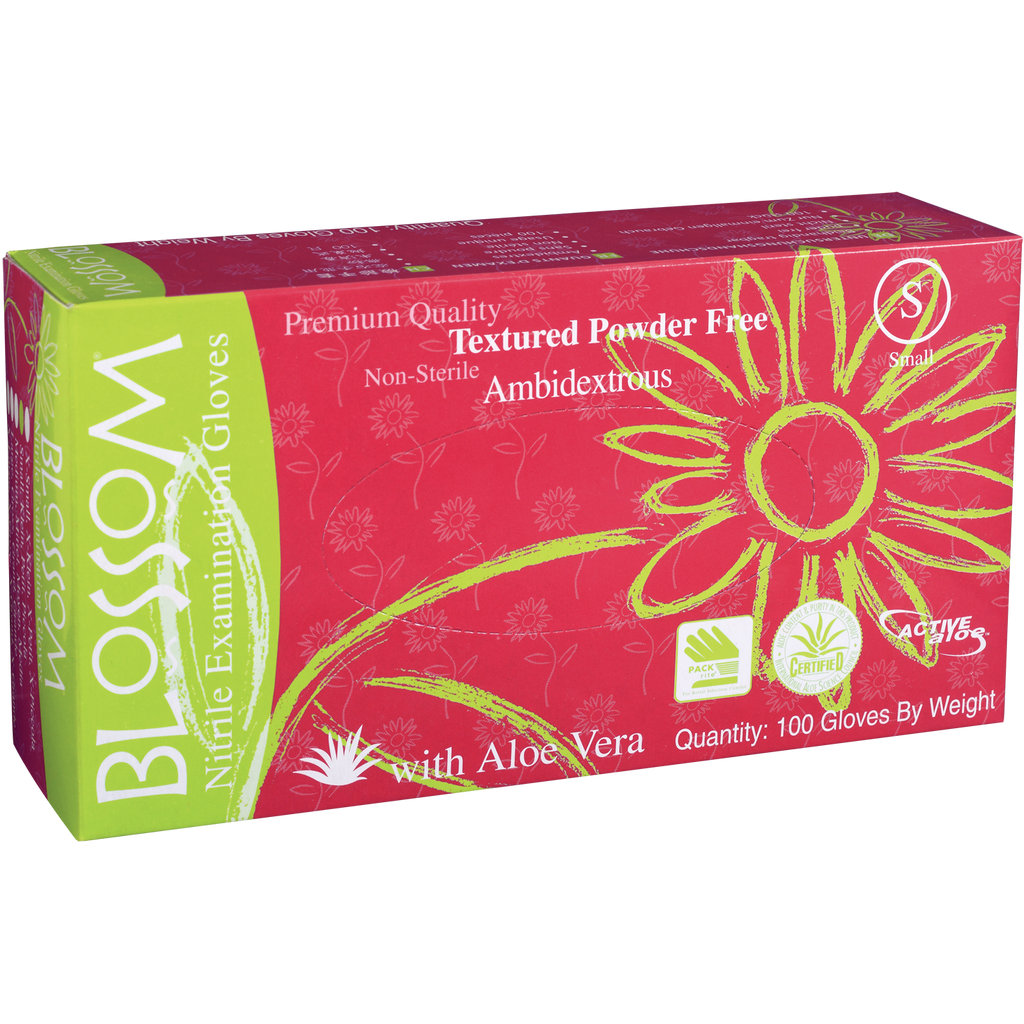 Blossom Handschoenen Nitrile PF Groen - Div. Maten (100 st.)-Blossom-S-Sordent