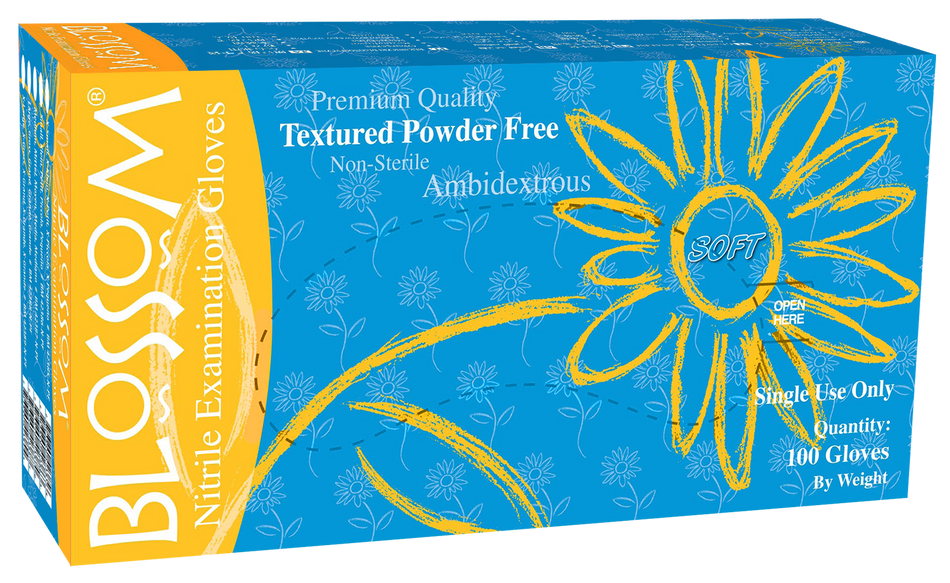 Blossom Handschoenen Nitril Poedervrij Soft Blauw (100 st.)