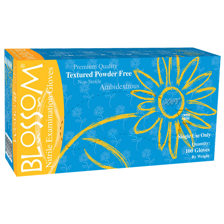 Blossom Handschoenen Nitril Poedervrij Soft Blauw (100 st.)