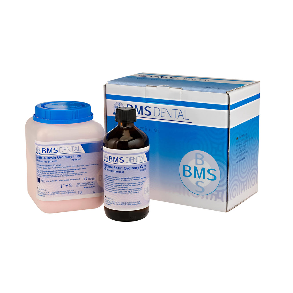 BMS Dental Hittehardende Kunsthars voor Protheses (500 g Poeder + 250 mL Vloeistof)-BMS Dental-Sordent