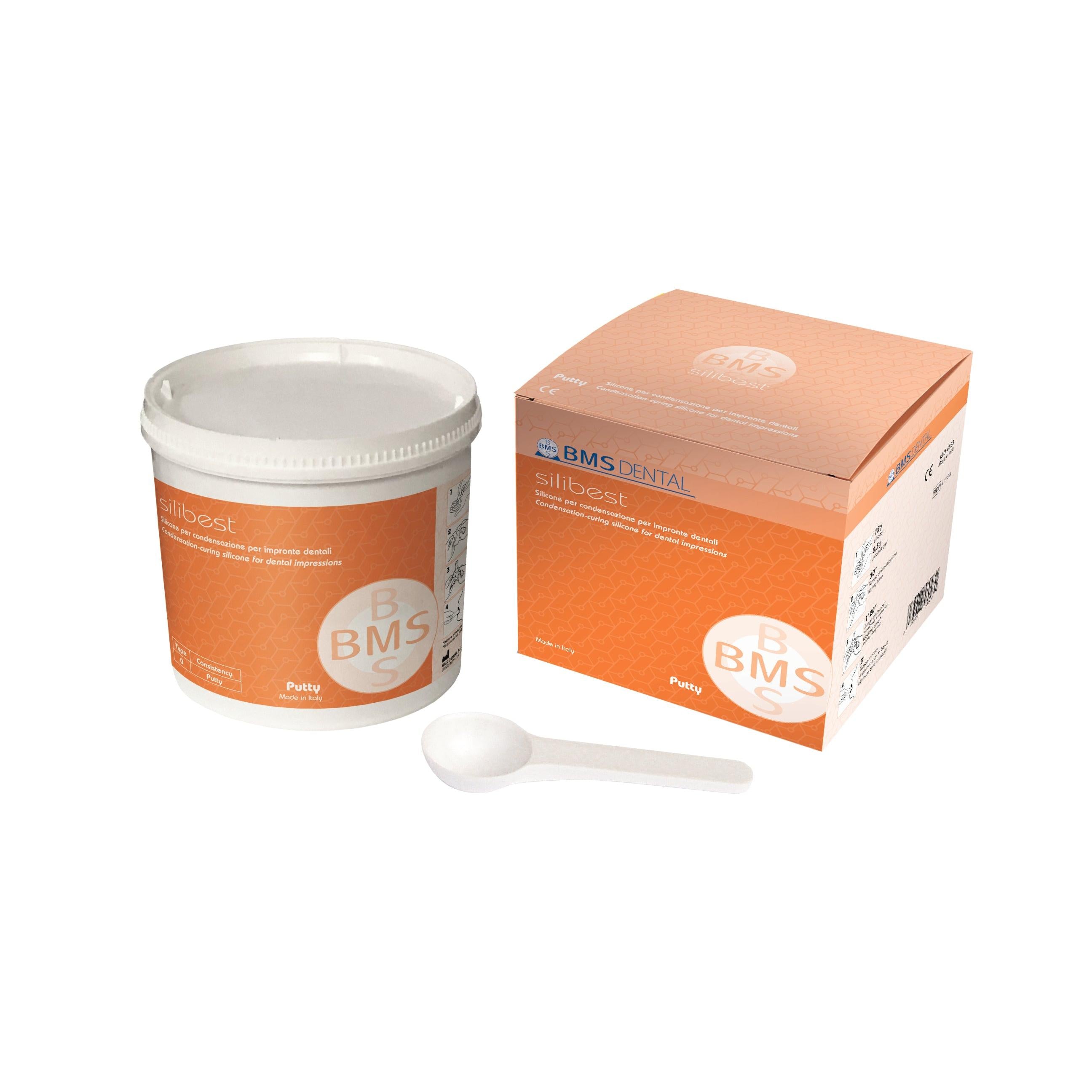 BMS Dental SILIBEST Condensatie Siliconen voor Eerste Afdrukken (900 mL)-BMS Dental-Sordent
