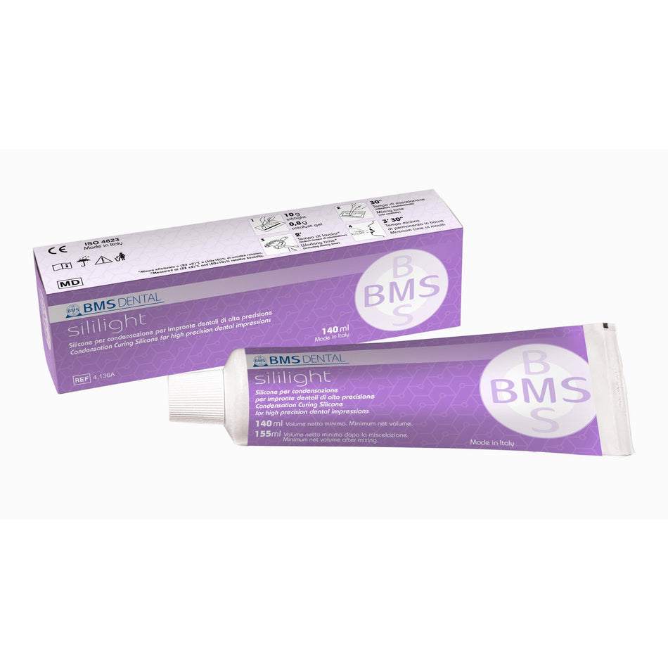 BMS Dental SILILIGHT Condensatie Siliconen voor Tweede Afdrukken (140 mL)-BMS Dental-Sordent