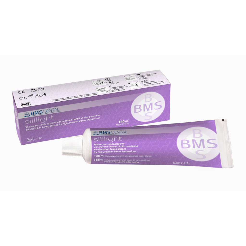 BMS Dental SILILIGHT Condensatie Siliconen voor Tweede Afdrukken (140 mL)-BMS Dental-Sordent