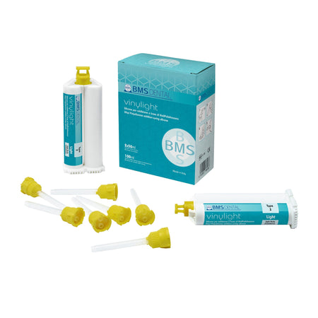 BMS VINYLIGHT: A-Silicon voor 2nd Impression (2 x 50 mL + 12 Tips)-Praktijkbenodigheden-BMS Dental-Sordent