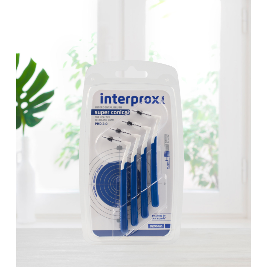 Interprox® Ragers Plus Super Conical donkerblauw PHD 2,0 - Blister (4 st.)-Dentaid-Sordent