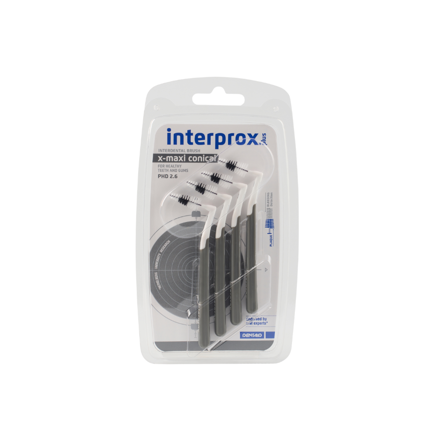 Interprox® Ragers Plus X Maxi Conical grijs PHD 2,6 - Blister (4 st.)-Dentaid-Sordent