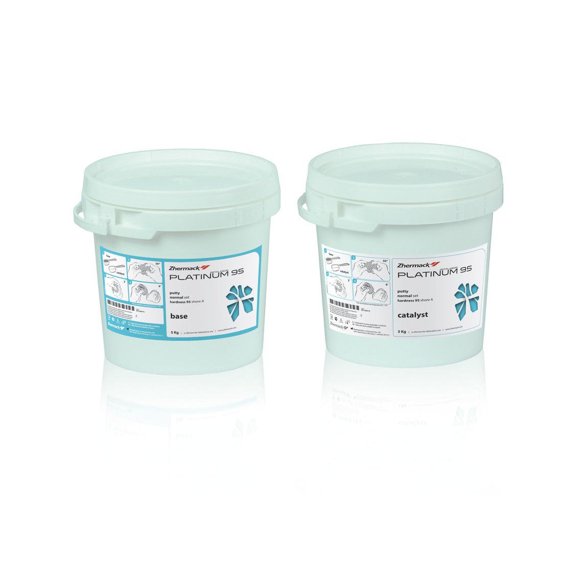 Zhermack Platinum 95 (Base + Catalyst) Additiesiliconen (2 x 5 kg)-Zhermack-Sordent