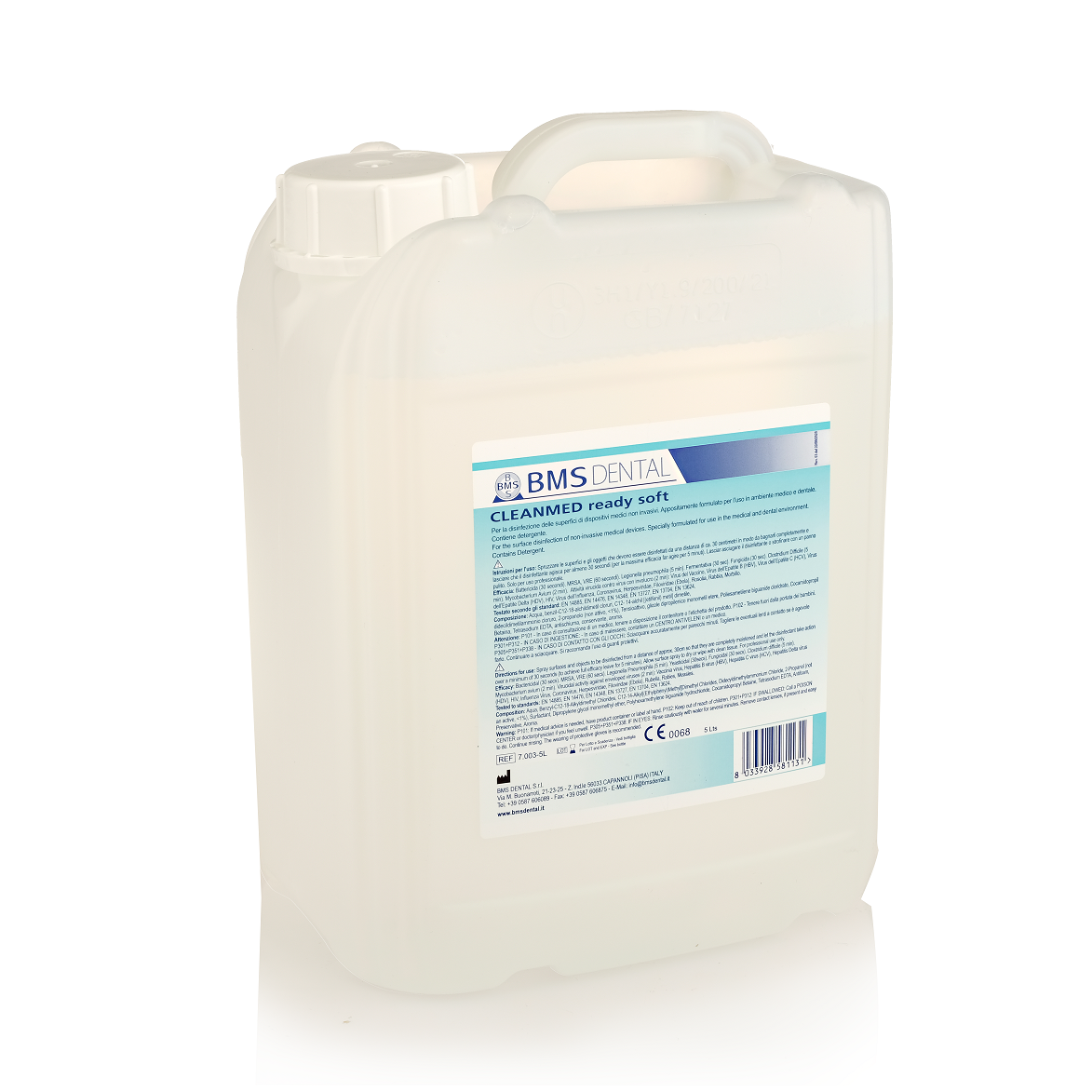 BMS Dental CLEANMED Ready Soft (5 L Container) – Alcoholvrije Oppervlakte Desinfectie-Disposables-BMS Dental-Sordent