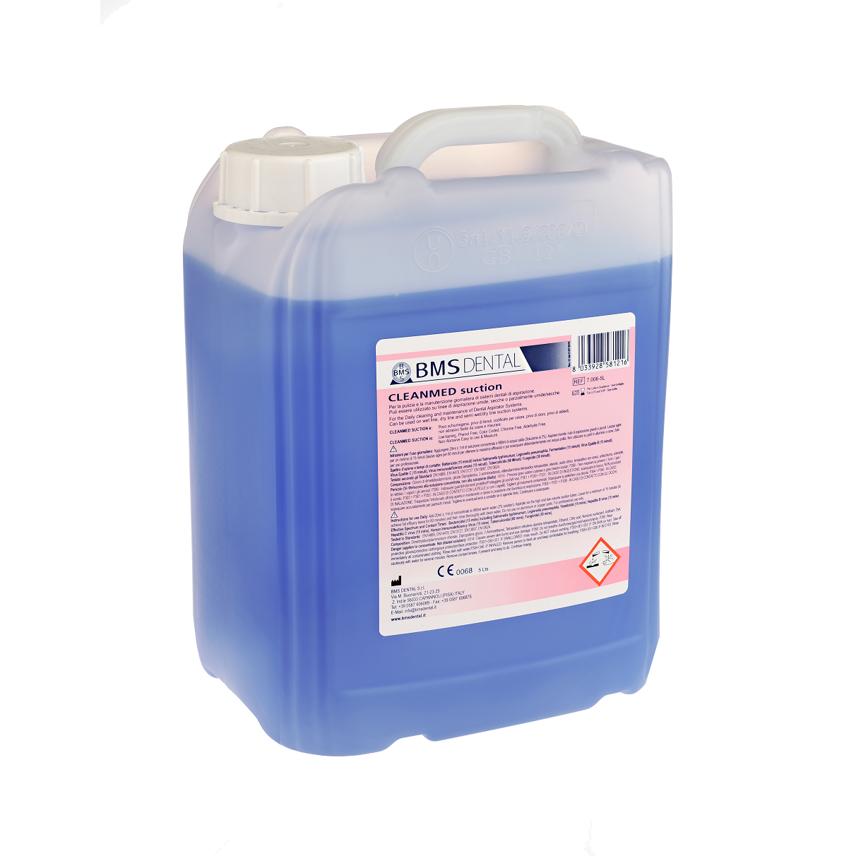 Cleanmed Suction Reiniging van de afzuigslagen 5 Liter-Desinfectiemiddelen-BMS Dental-Sordent