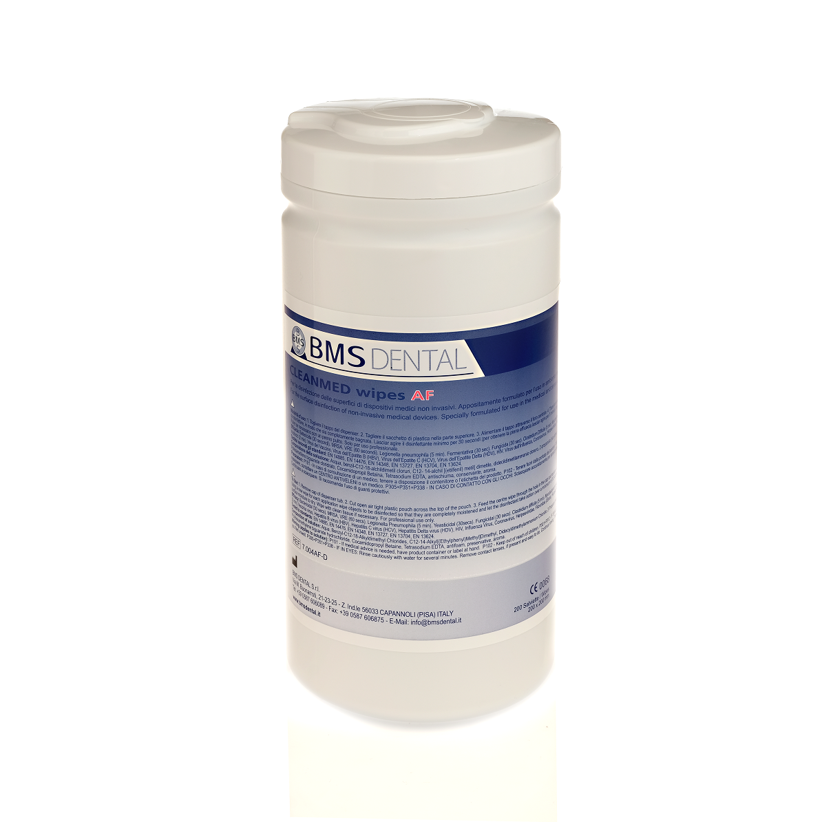 BMS Dental CLEANMED Wipes AF met Dispenser – Alcoholvrije Oppervlakte Desinfectiedoekjes-Disposables-BMS Dental-Sordent