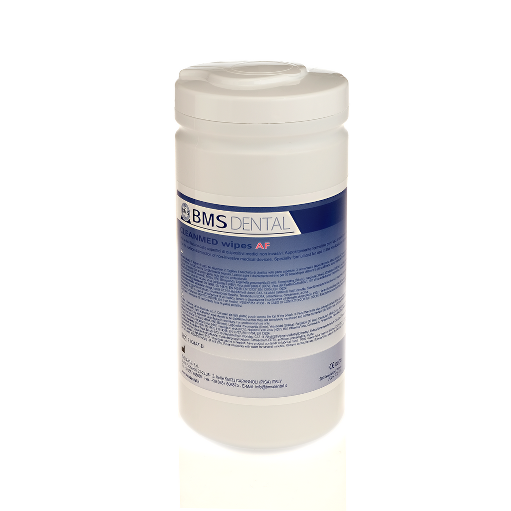 BMS Dental CLEANMED Wipes AF met Dispenser – Alcoholvrije Oppervlakte Desinfectiedoekjes-Disposables-BMS Dental-Sordent