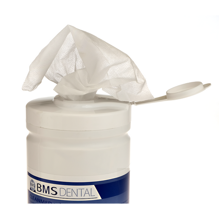 BMS Dental CLEANMED Wipes AF met Dispenser – Alcoholvrije Oppervlakte Desinfectiedoekjes-Disposables-BMS Dental-Sordent
