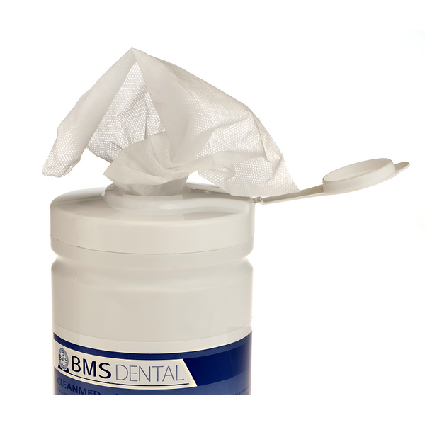BMS Dental CLEANMED Wipes AF met Dispenser – Alcoholvrije Oppervlakte Desinfectiedoekjes-Disposables-BMS Dental-Sordent